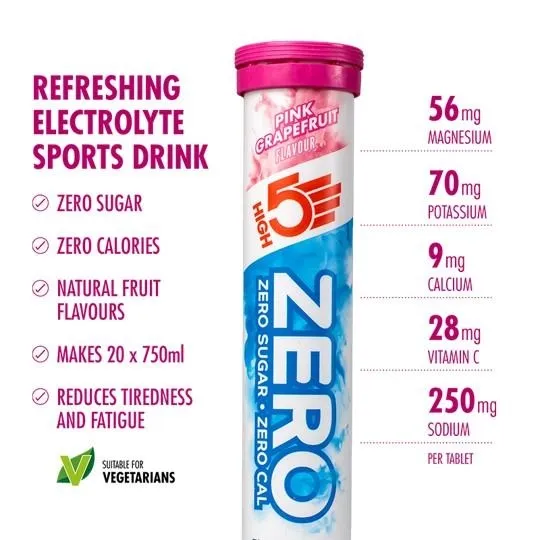 High5 Zero Rosa Grapefrukt Tabletter High5 Zero Rosa Grapefrukt Tabletter