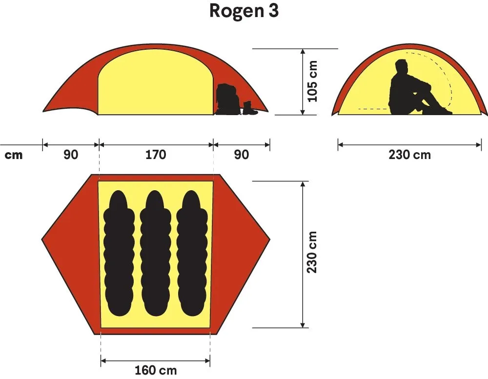 Hilleberg Rogen 3 Tält Hilleberg Rogen 3 Tält