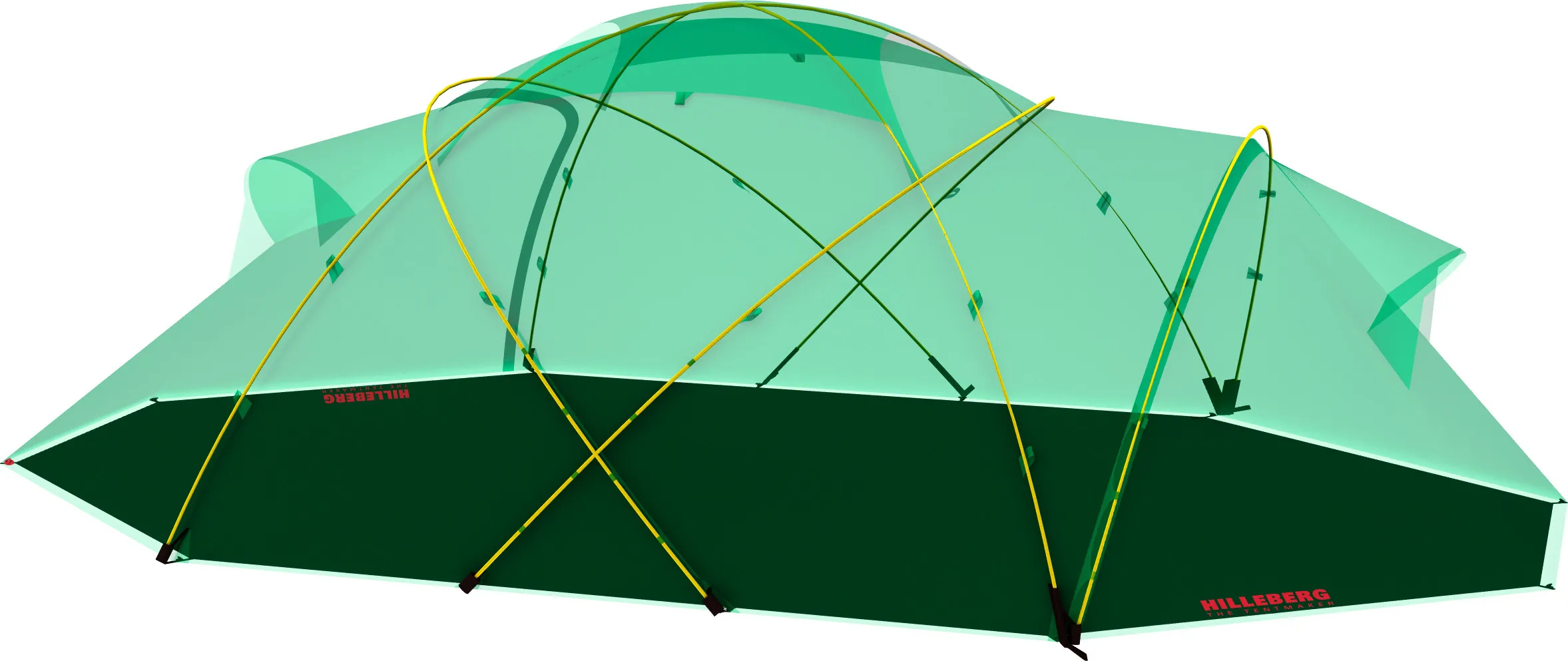Hilleberg Saivo 4 Footprint, Black, One Size