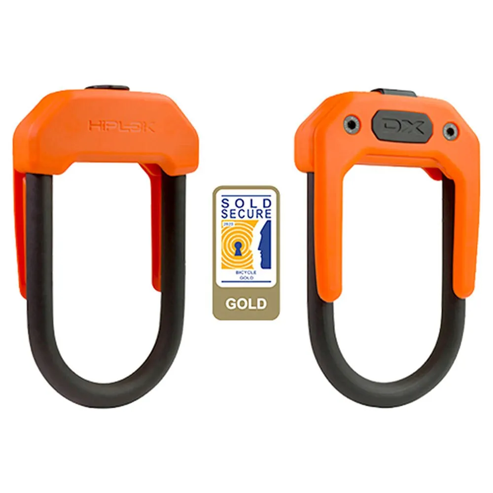 Hiplok Dx Bygellås, Orange, 14 x 85 x 150mm