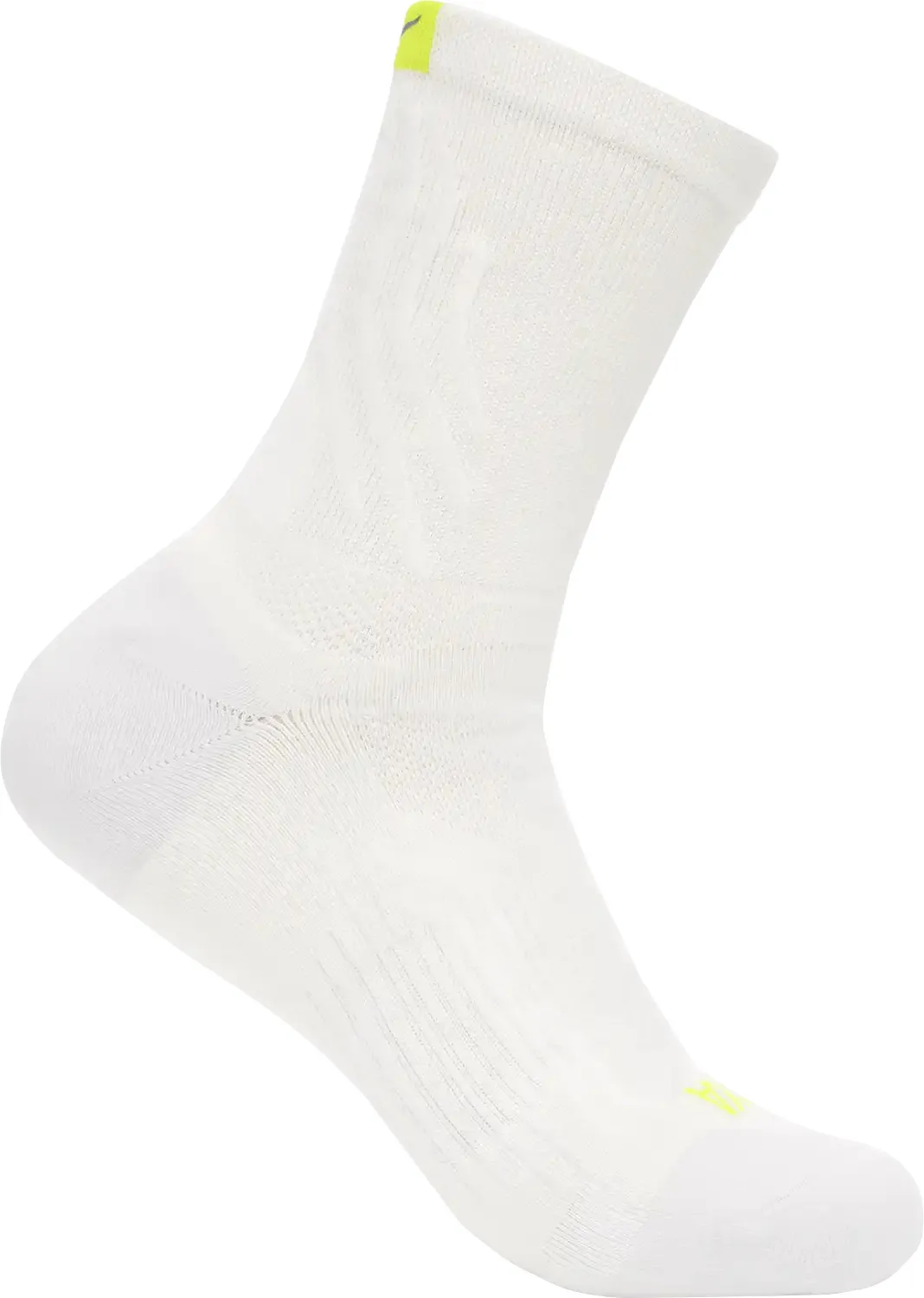 Hoka Unisex Bondi 9 Crew Run Sock, White