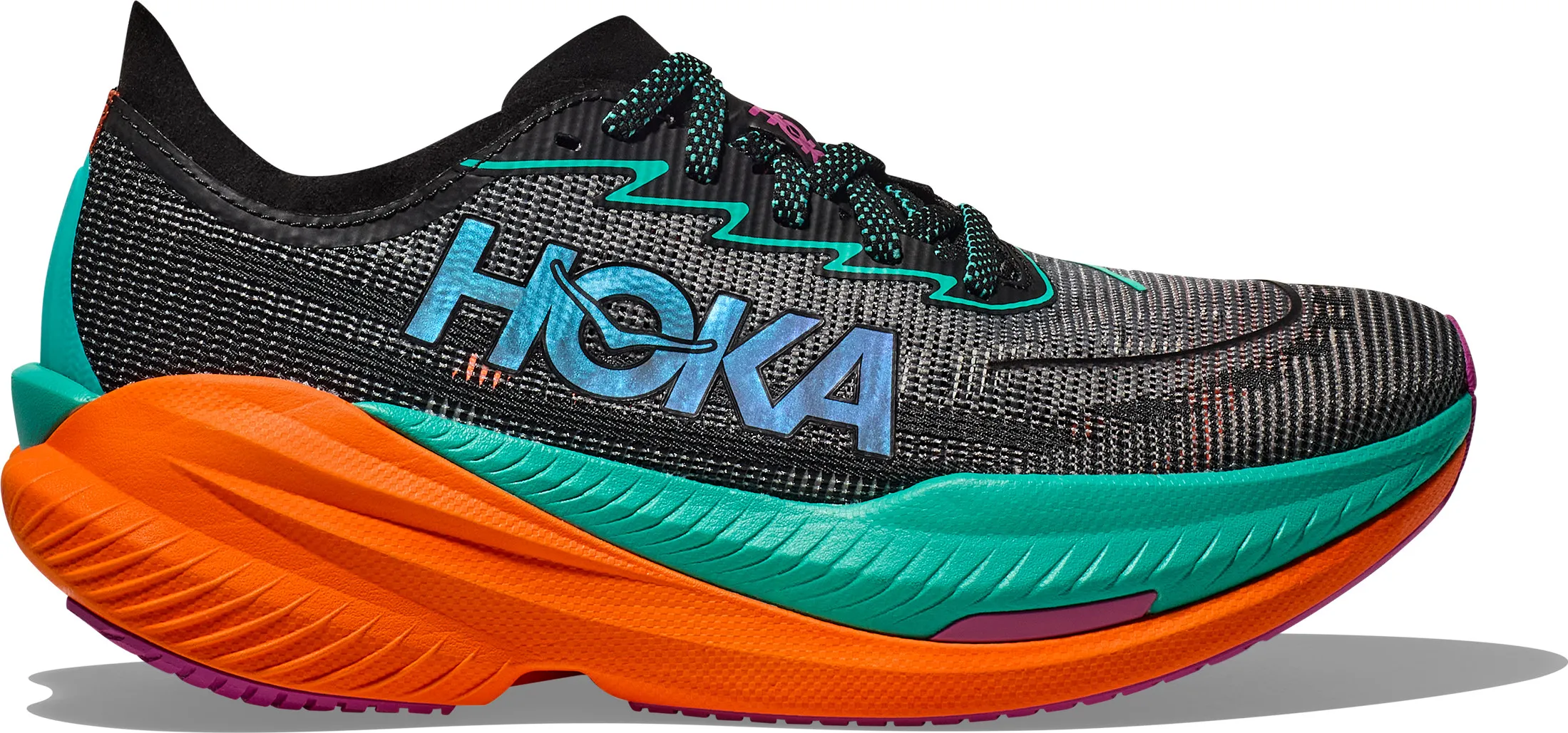 Hoka Women's Mach X 2 Wide, Black/Electric Aqua Hoka Women's Mach X 2 Wide, Black/Electric Aqua