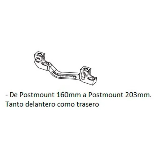 Hope C Postmount Skivbromsoksadapter, Black, 160-203mm Hope C Postmount Skivbromsoksadapter, Black, 160-203mm