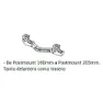 Hope C Postmount Skivbromsoksadapter, Black, 160-203mm