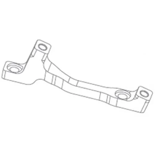 Hope Q Postmount Skivbromsoksadapter, Black, 203-220mm