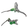 Silver / green