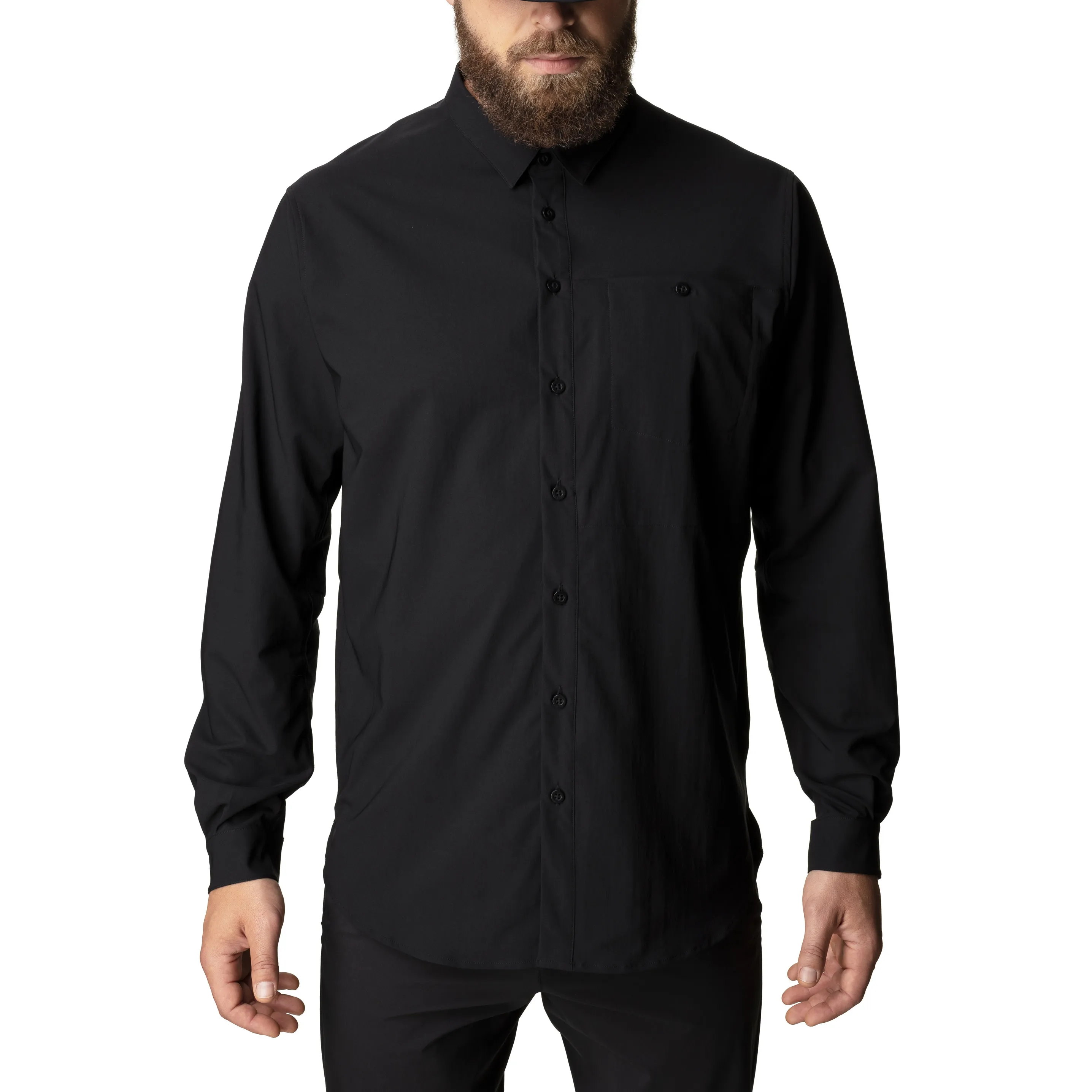 Houdini Men's Long Sleeve Shirt, True Black