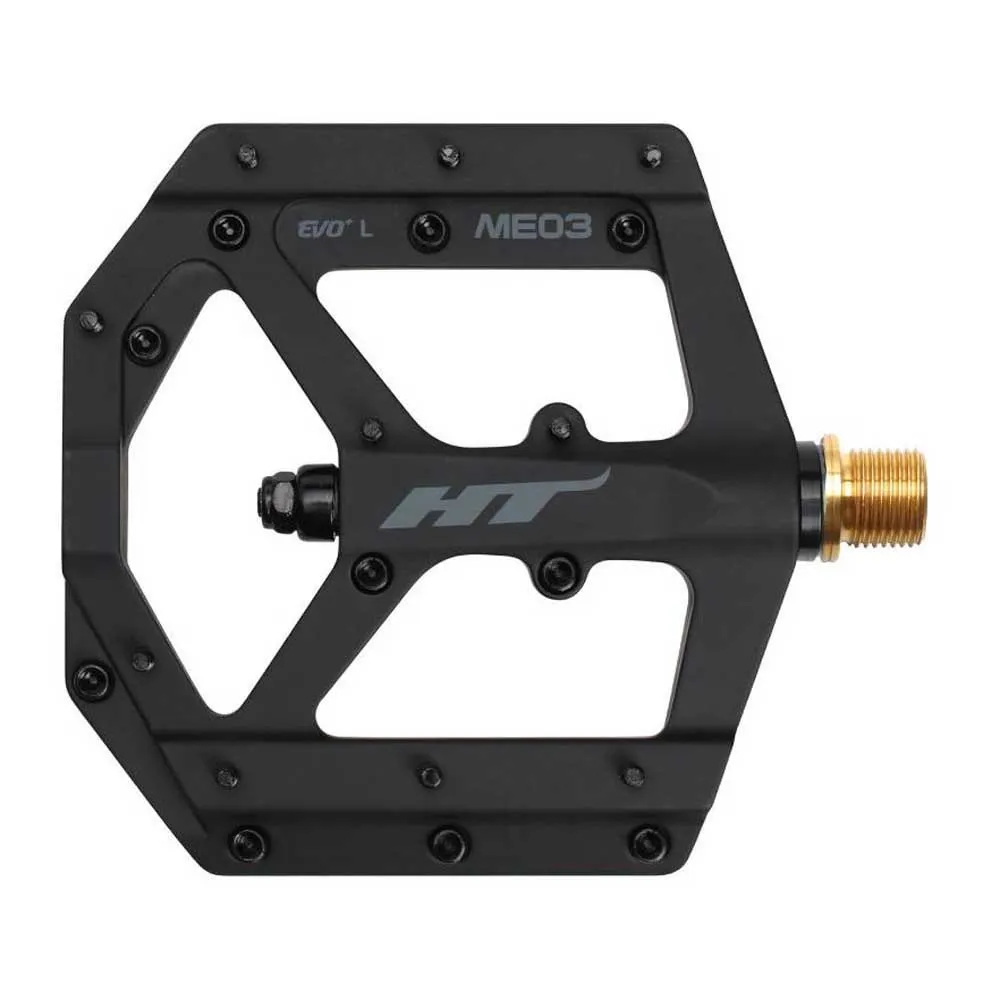 HT Me03t Titanium Cykelpedaler, Stealth black, One Size
