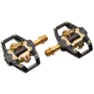 HT T2 Titanium Limited Edition Cykelpedaler, Stealth black / gold, One Size