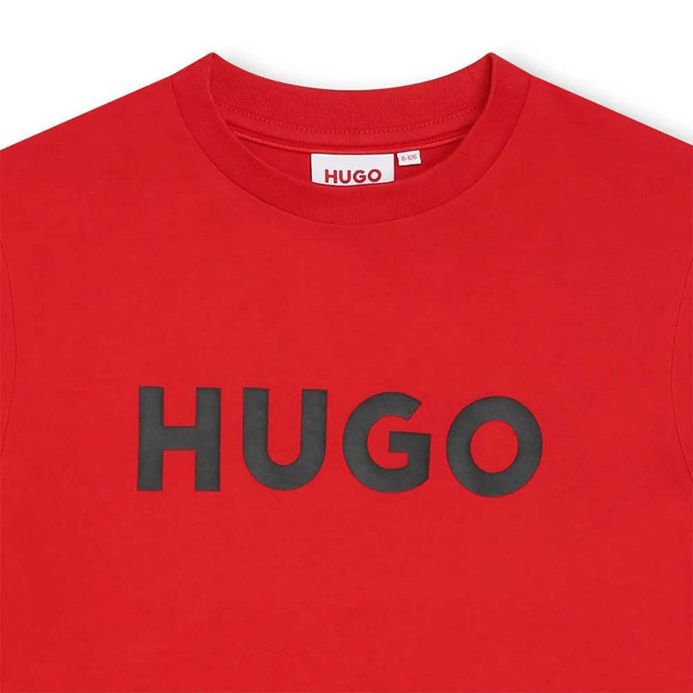 Hugo G00007 T-shirt Med Korta ärmar, Red, 14Y