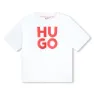 Hugo G00008 T-shirt Med Korta ärmar Refurbished, White, 6Y