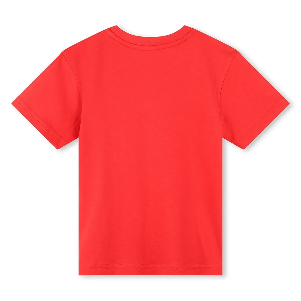 Hugo G00142 T-shirt Med Korta ärmar, Red, 12Y