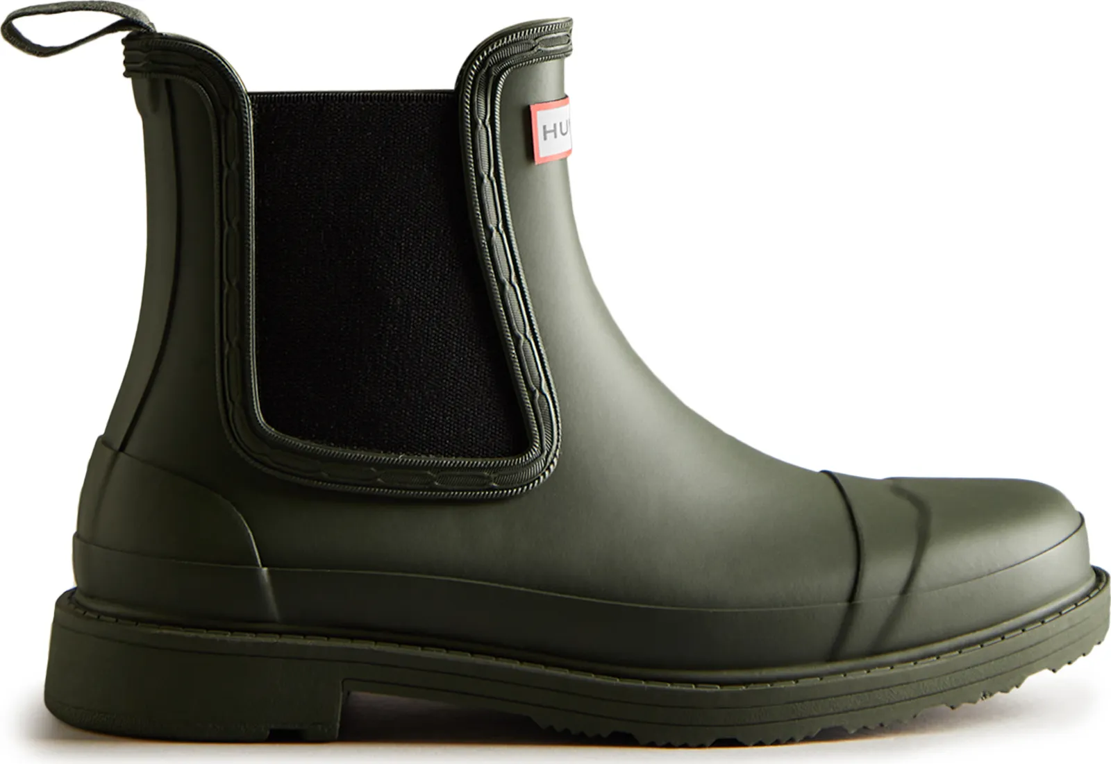 Hunter Women's Commando Chelsea Boot, Dark olive Hunter Women's Commando Chelsea Boot, Dark olive