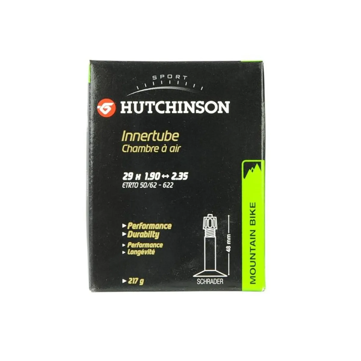 Hutchinson Blister 2 Chambers Presta Valve, 29.5 x 1.90-2.35