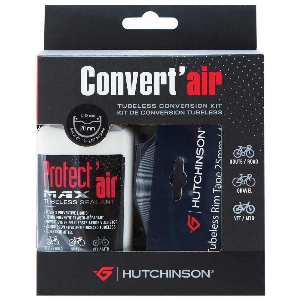 Hutchinson Tubeless 20 Mm Omvandlingskit, Black, One Size