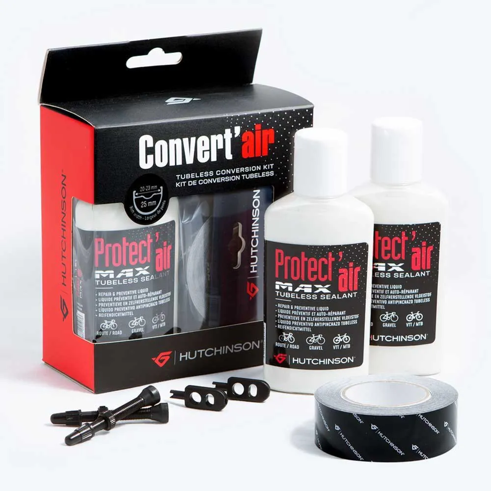 Hutchinson Tubeless 25 Mm Omvandlingskit, Black, One Size