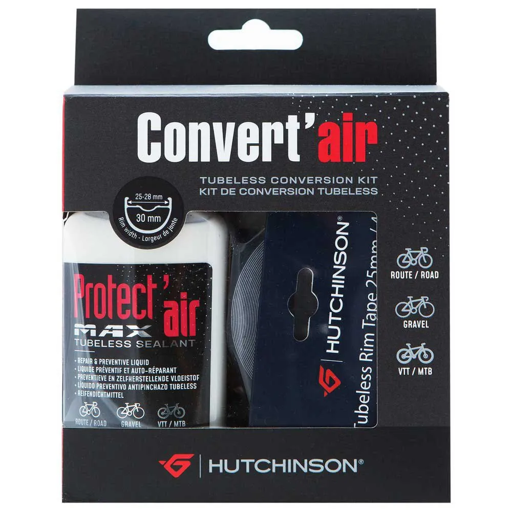 Hutchinson Tubeless 30 Mm Omvandlingskit, Black, One Size
