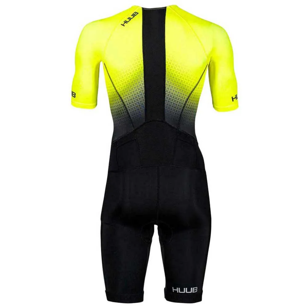 HUUB Commit Long Course Kortärmad Triathlondräkt male, Black / fluo yellow HUUB Commit Long Course Kortärmad Triathlondräkt male, Black / fluo yellow