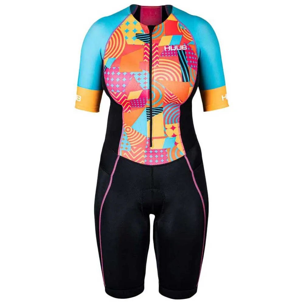 HUUB Her Spirit Kortärmad Triathlondräkt female, Black / multi HUUB Her Spirit Kortärmad Triathlondräkt female, Black / multi