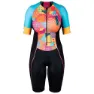 HUUB Her Spirit Kortärmad Triathlondräkt female, Black / multi