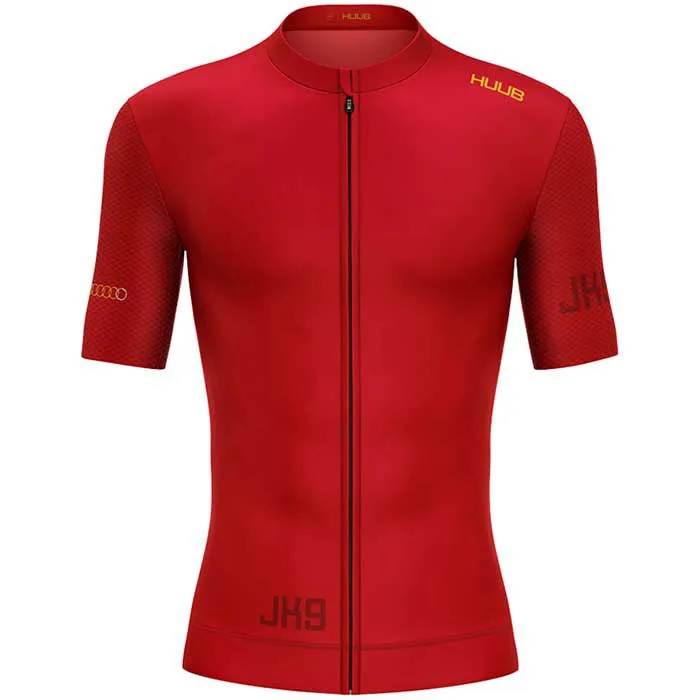 HUUB Jason Kenny Korta ärmar Cykeltröja, Cherry red, XXL
