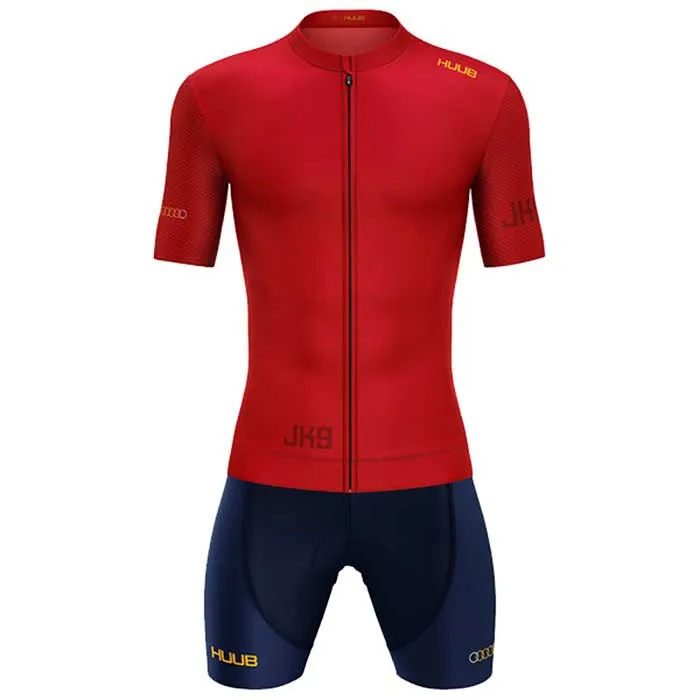 HUUB Jason Kenny Korta ärmar Cykeltröja, Cherry red, XXL