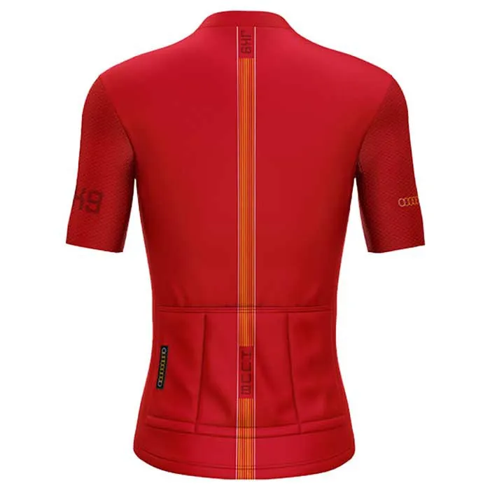 HUUB Jason Kenny Korta ärmar Cykeltröja, Cherry red, XXL