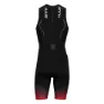 HUUB Race ärmlös Triathlondräkt male, Black / red