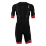 HUUB Raceline Kortärmad Triathlondräkt male, Black / red