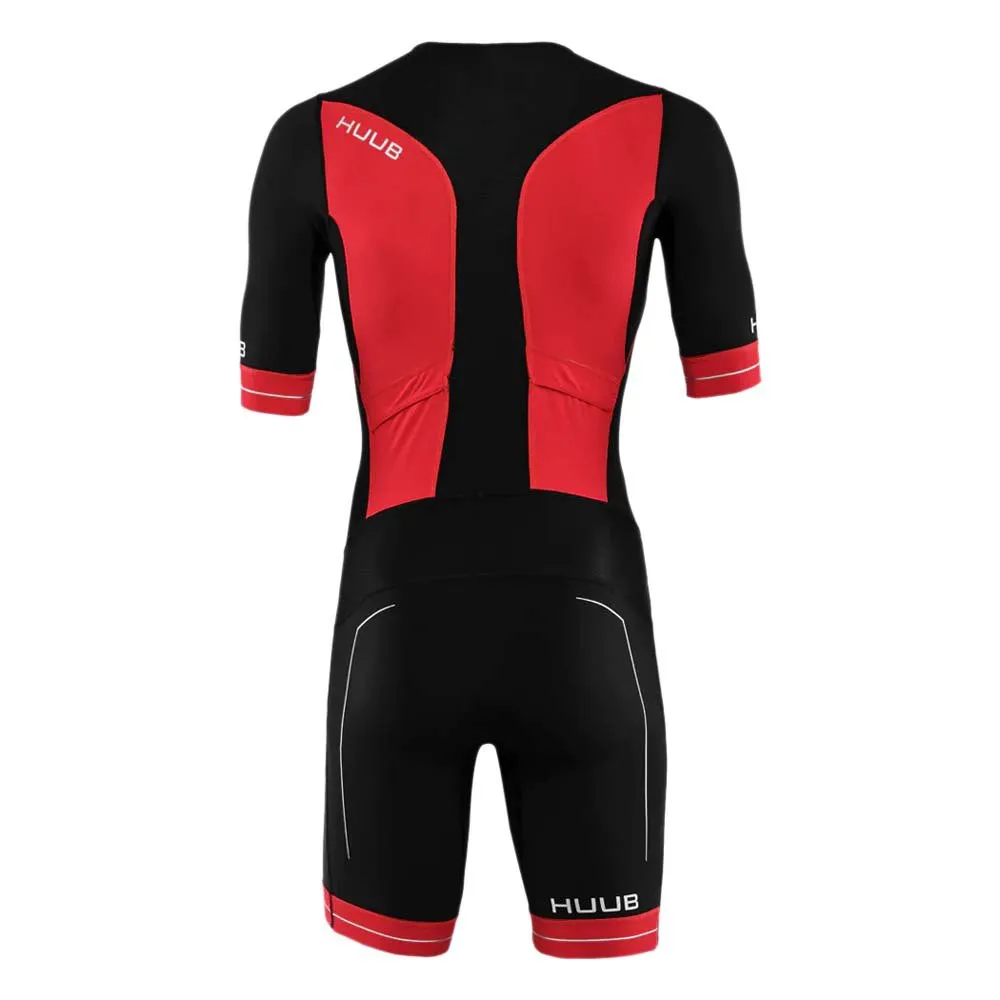HUUB Raceline Kortärmad Triathlondräkt male, Black / red HUUB Raceline Kortärmad Triathlondräkt male, Black / red