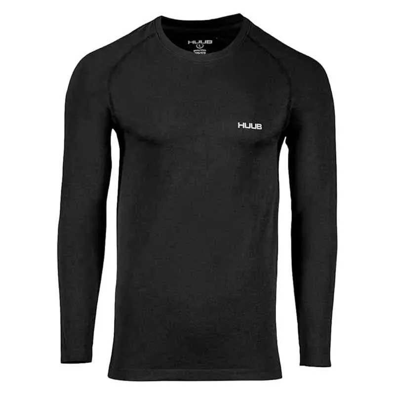 HUUB Seamfree T-shirt Med Lång ärm male, Black, S