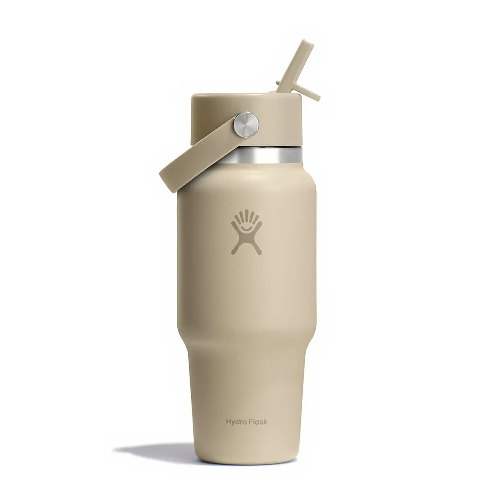Hydro Flask Wide Flex Straw Travel 947ml Termosflaska, Oat, One Size
