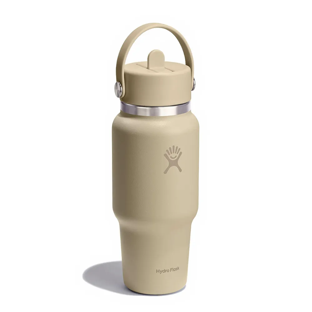 Hydro Flask Wide Flex Straw Travel 947ml Termosflaska, Oat, One Size