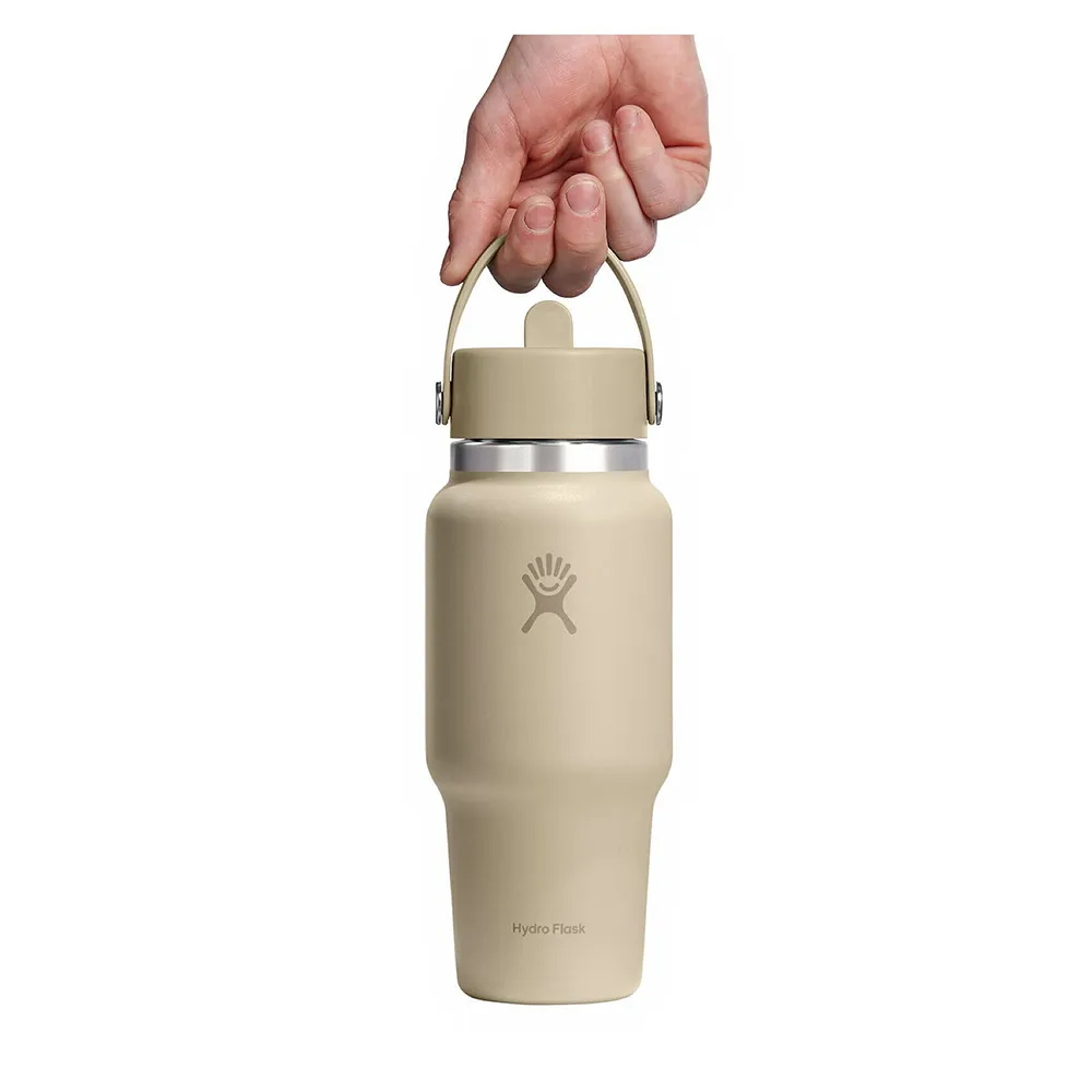 Hydro Flask Wide Flex Straw Travel 947ml Termosflaska, Oat, One Size