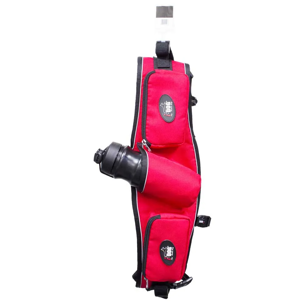 I-dog Canicross Confort Hundsele, Red, One Size