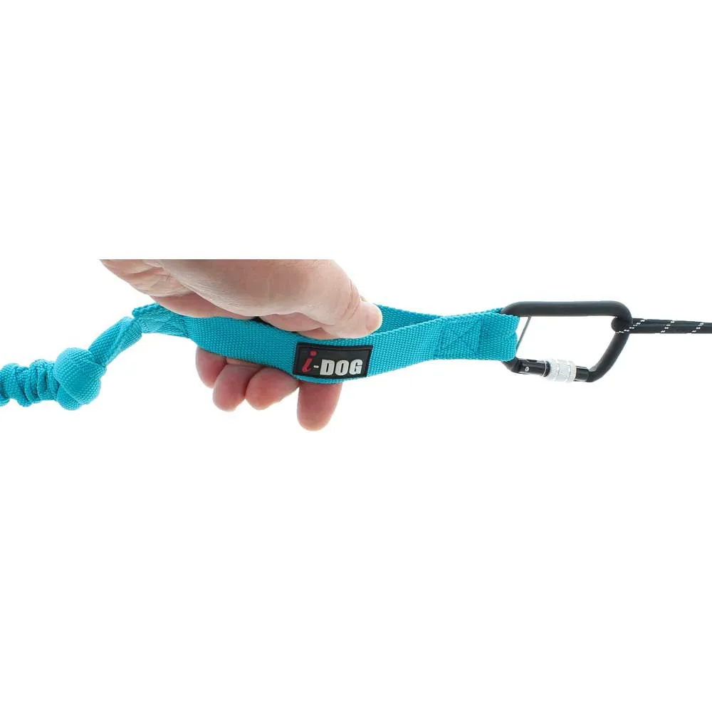 I-dog Canicross Opale Small Dog Hundkoppel, Blue, 190cm