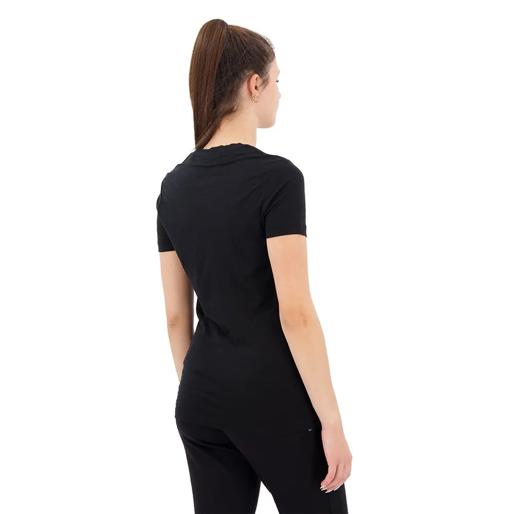 Icebreaker 150 Tech Lite Ii Camping Lines Merino T-shirt Med Korta ärmar, Black