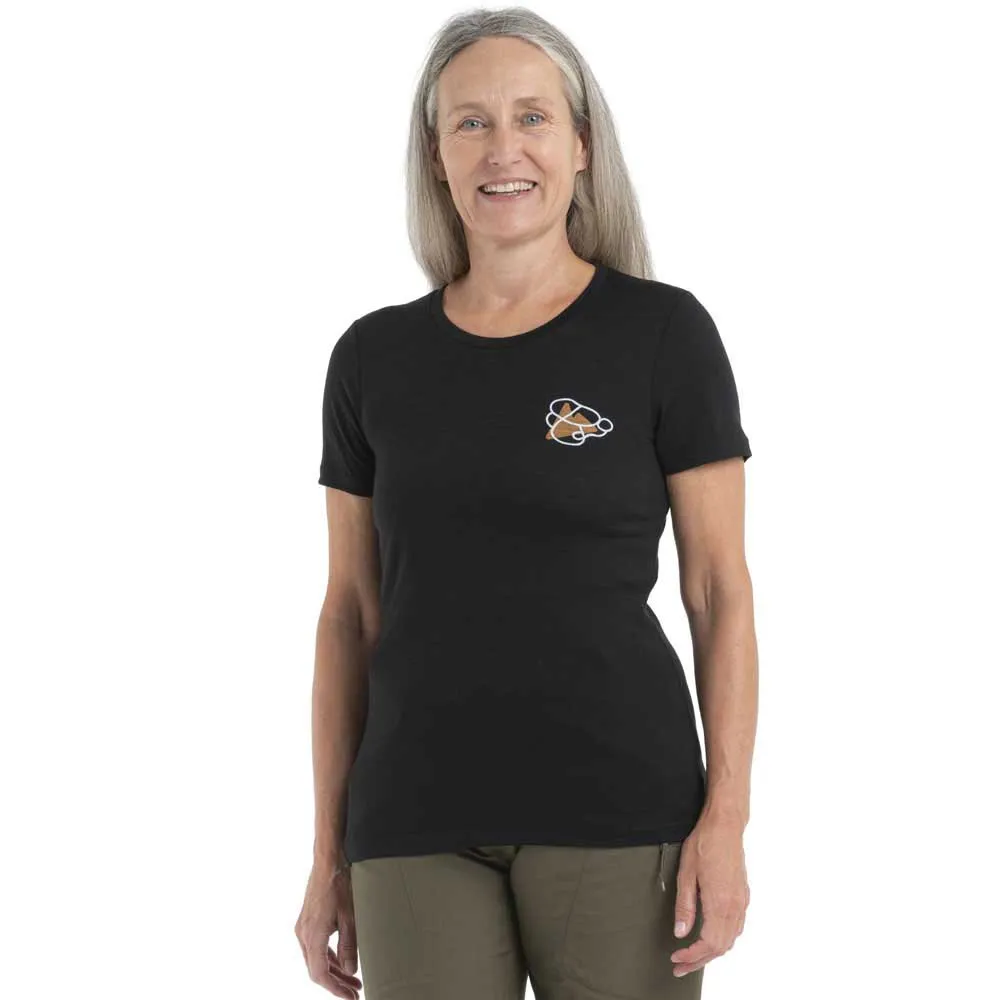 Icebreaker 150 Tech Lite Ii Community Merino T-shirt Med Korta ärmar, Black