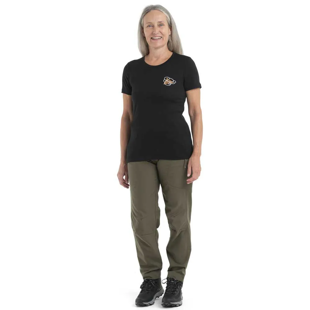 Icebreaker 150 Tech Lite Ii Community Merino T-shirt Med Korta ärmar, Black