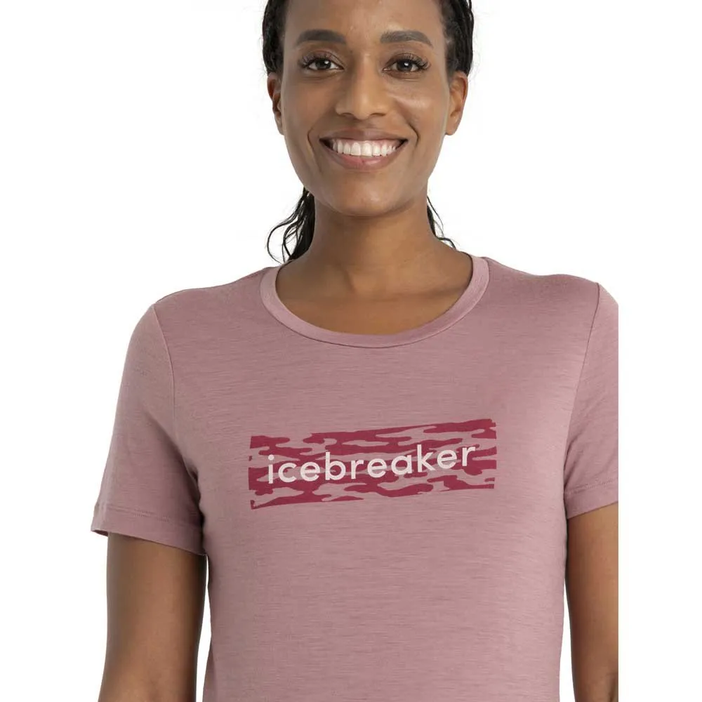 Icebreaker 150 Tech Lite Ii Iceb Logo Camo Merino T-shirt Med Korta ärmar Icebreaker 150 Tech Lite Ii Iceb Logo Camo Merino T-shirt Med Korta ärmar