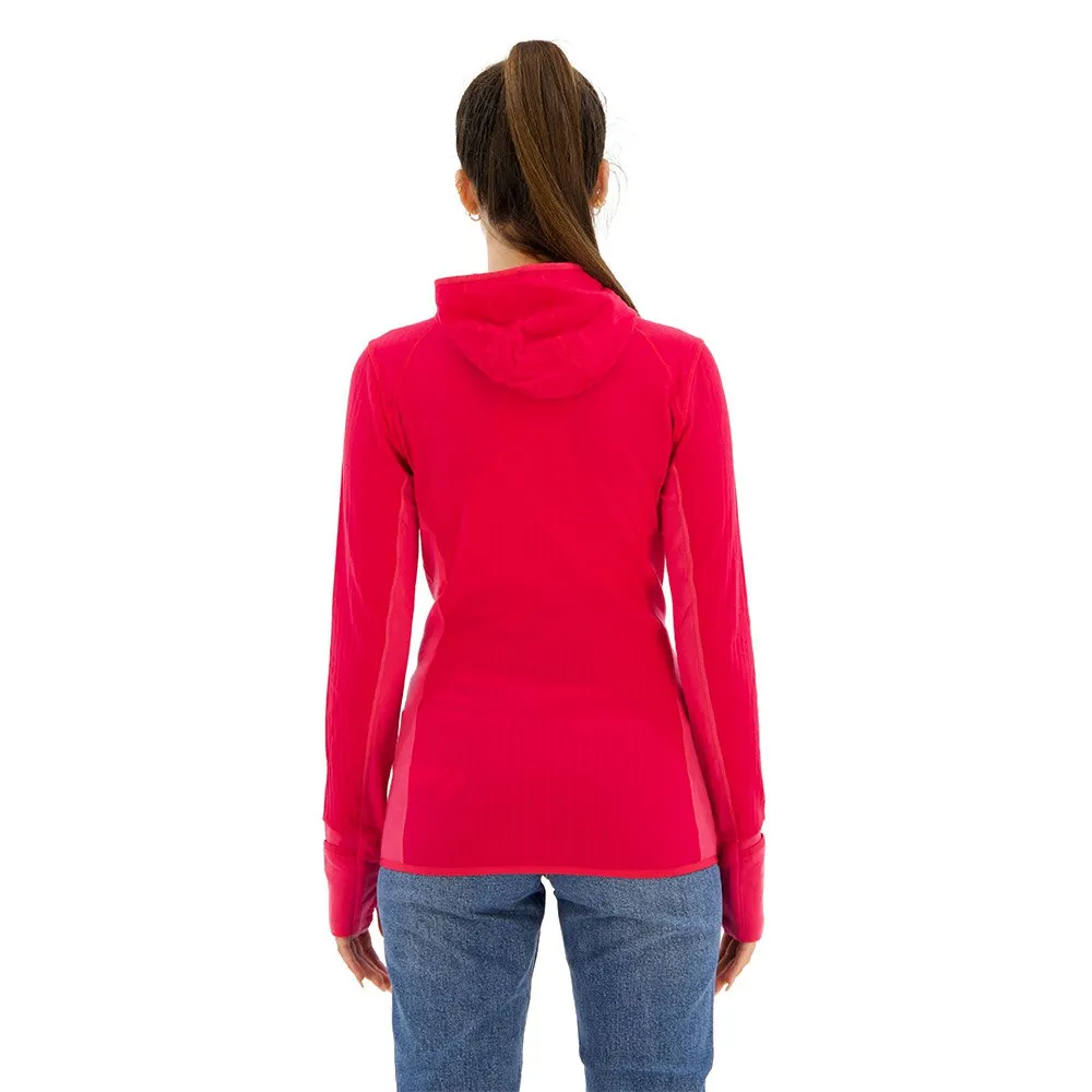 Icebreaker Descender Merino Fleecejacka Med Dragkedja, Electron pink / tempo