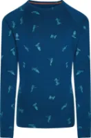 Icebreaker Kids' Merino 200 Oasis Long Sleeve Crewe Snow Day