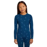 Icebreaker Kids' Merino 200 Oasis Long Sleeve Crewe Snow Day Icebreaker Kids' Merino 200 Oasis Long Sleeve Crewe Snow Day