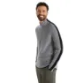 Icebreaker Lodge Half Zip Tröja, Gritstone heather / black