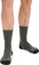 Icebreaker Men's Hike+ Medium Crew, LODEN/BLACK/GRITSTONE HTHR