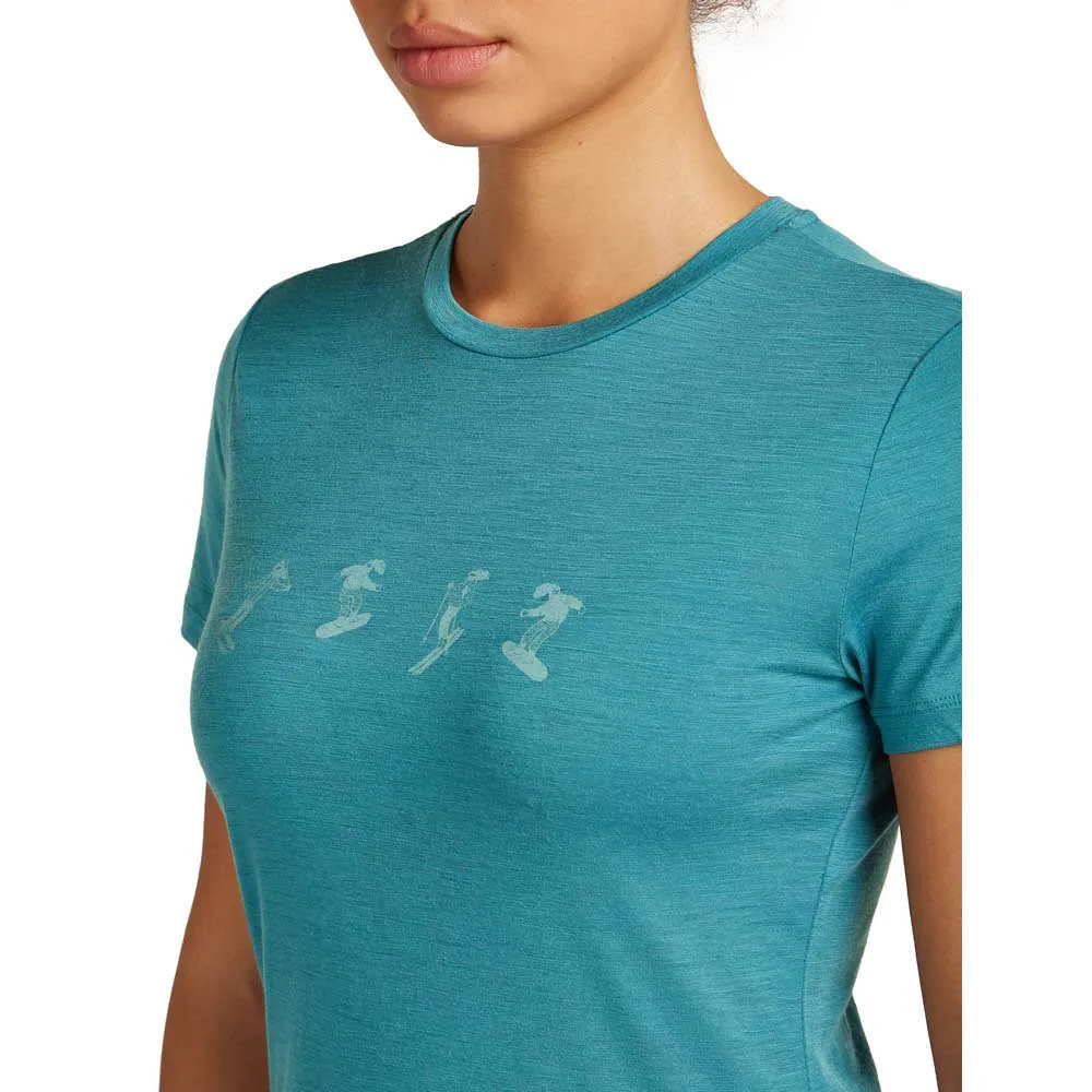 Icebreaker Men's Merino 150 Tech Lite Short Sleeve Skiing