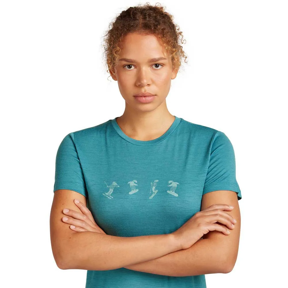 Icebreaker Men's Merino 150 Tech Lite Short Sleeve Skiing