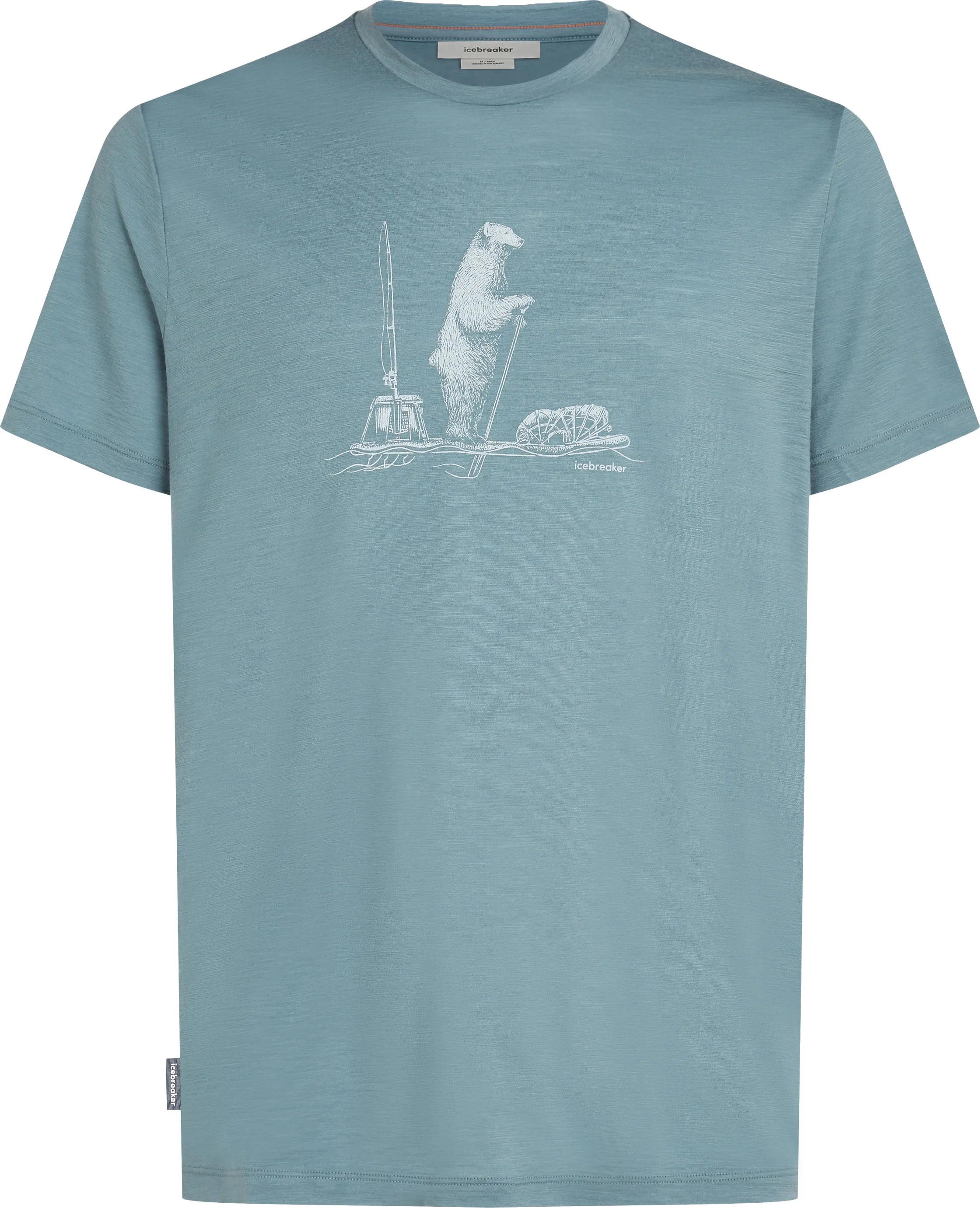 Icebreaker Men's Merino 150 Tech Lite Short Sleeve T-Shirt, Blue Ash Icebreaker Men's Merino 150 Tech Lite Short Sleeve T-Shirt, Blue Ash