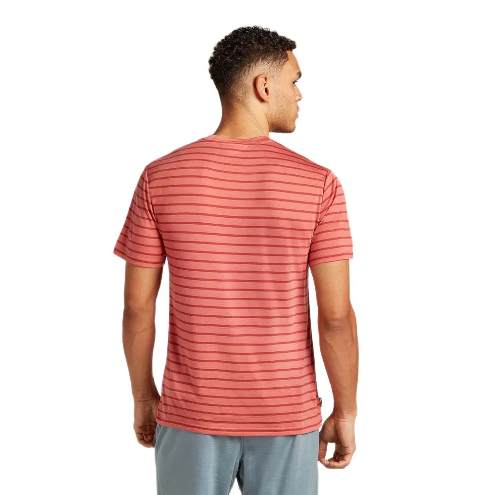 Icebreaker Merino 125 Cool Lite Drayden Stripe T-shirt Med Korta ärmar Icebreaker Merino 125 Cool Lite Drayden Stripe T-shirt Med Korta ärmar