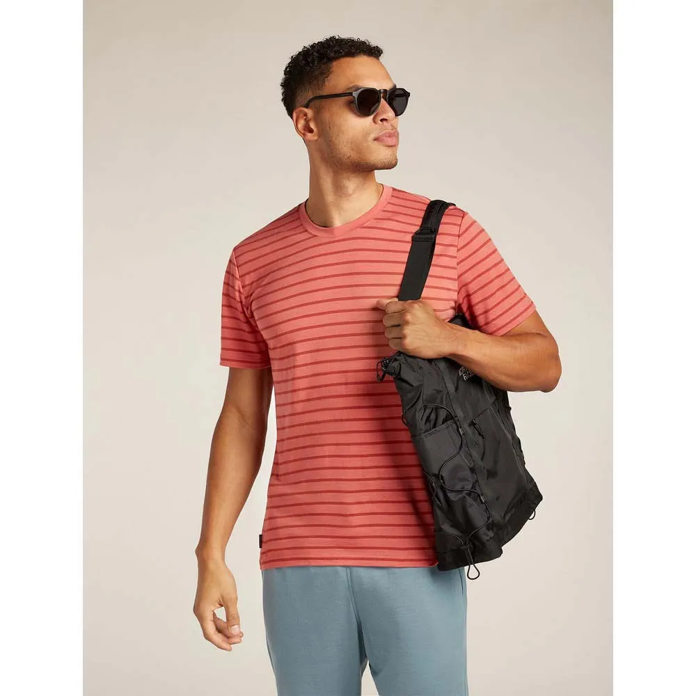 Icebreaker Merino 125 Cool Lite Drayden Stripe T-shirt Med Korta ärmar Icebreaker Merino 125 Cool Lite Drayden Stripe T-shirt Med Korta ärmar